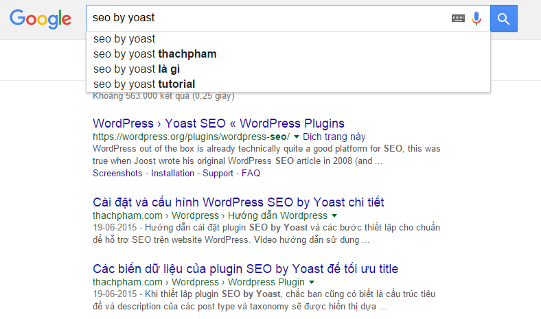 Google suggest có lợi cho mình